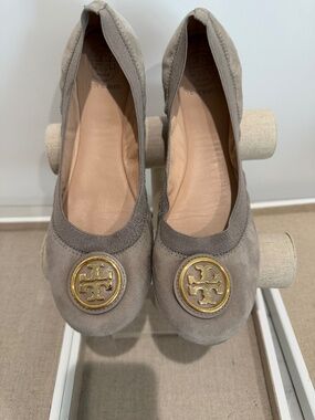Tory Burch Ballerina Taupe Flat